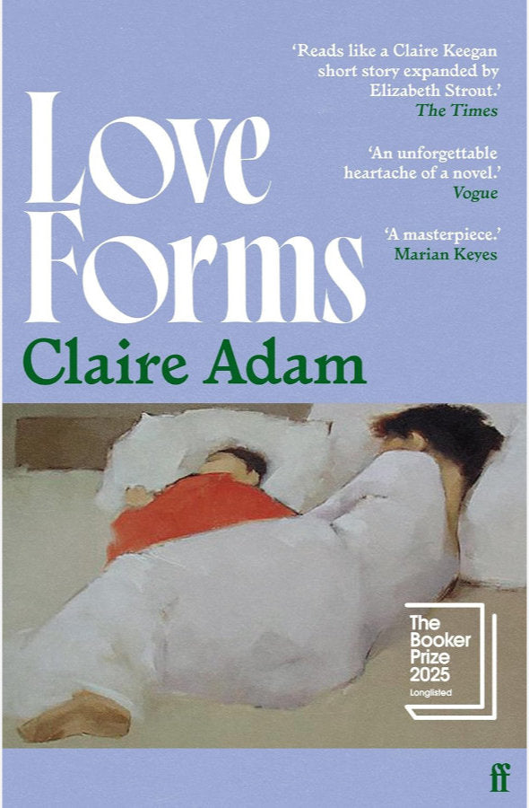 Book cover of Love Forms by Claire Adam at Wild and the Sage, Galle, Sri Lanka