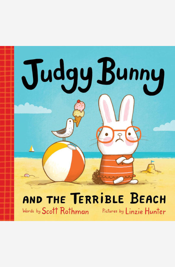 Book cover of Judgy Bunny and the Terrible Beach by Scott Rothman at Wild and the Sage, Galle, Sri Lanka