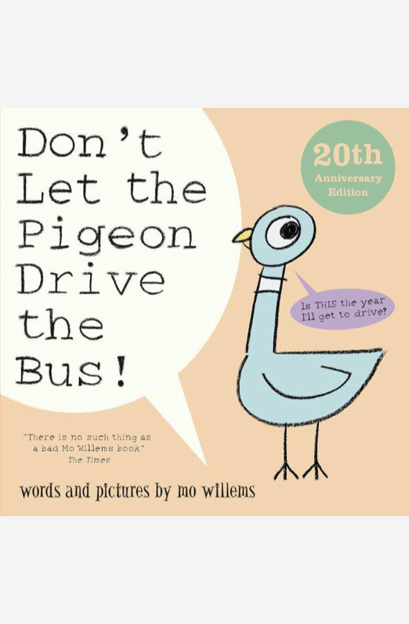 Book cover of Don't Let the Pigeon Drive the Bus by Mo Willems at Wild and the Sage, Galle, Sri Lanka