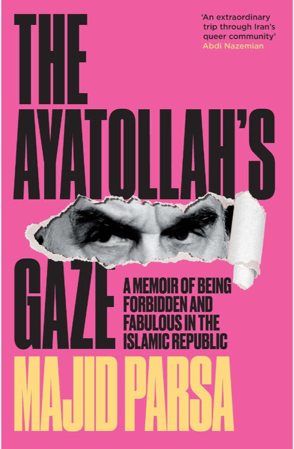 Book cover of The Ayatollahs Gaze by Majid Parsa at Wild and the Sage, Galle, Sri Lanka