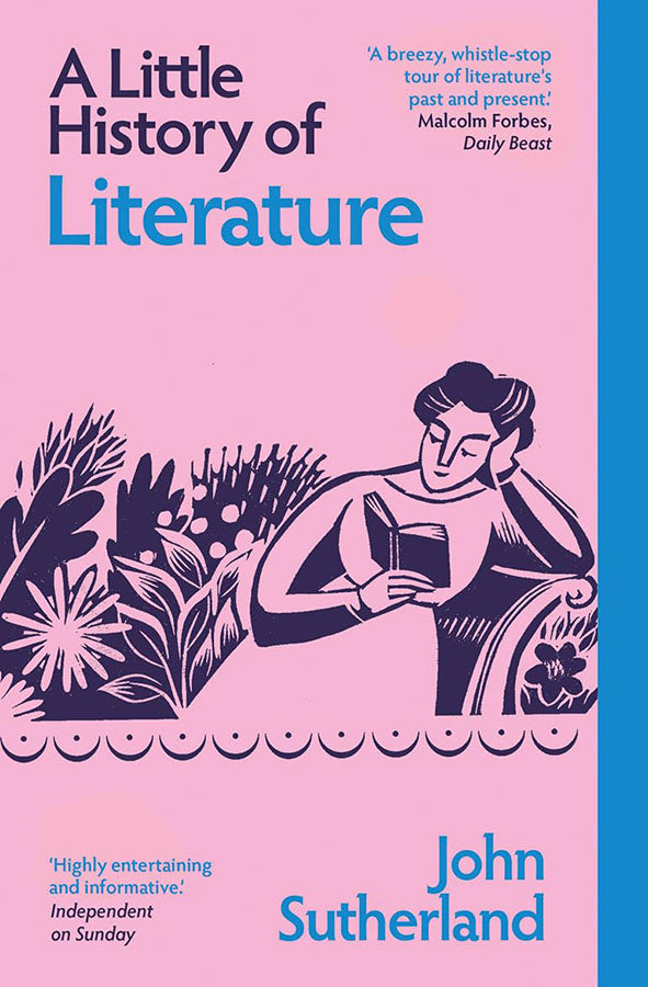 Book cover of A Little History of Literature by John Sutherland at Wild and the Sage, Galle, Sri Lanka