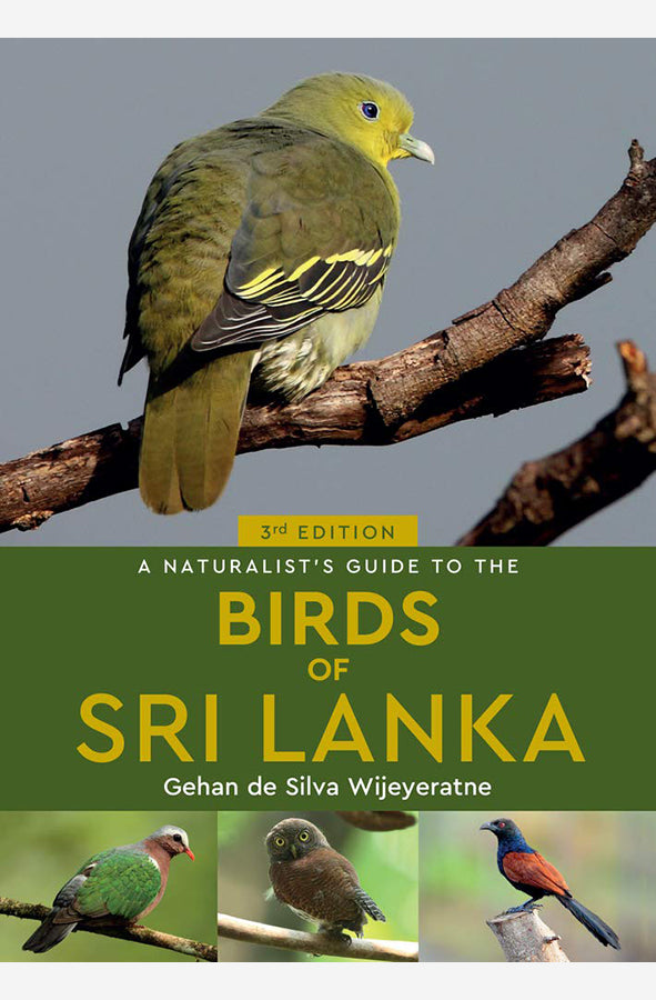 Book cover of A Naturalist's Guide to the Birds Of Sri Lanka by Gehan De Silva Wijeyeratne at Wild and the Sage, Galle, Sri Lanka