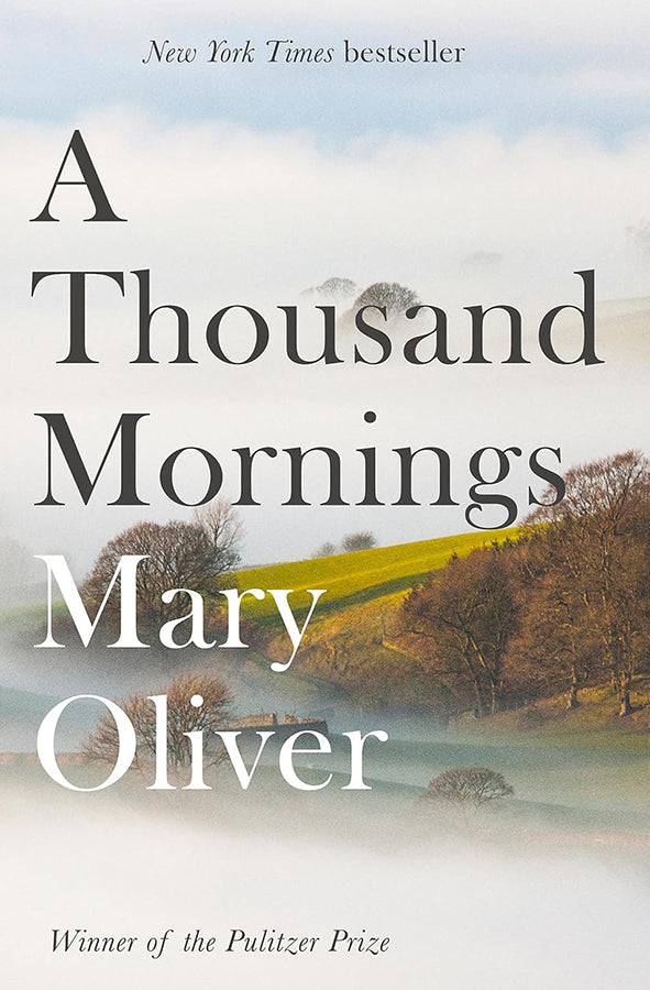 Book cover of A Thousand Mornings by Mary Oliver at Wild and the Sage, Galle, Sri Lanka
