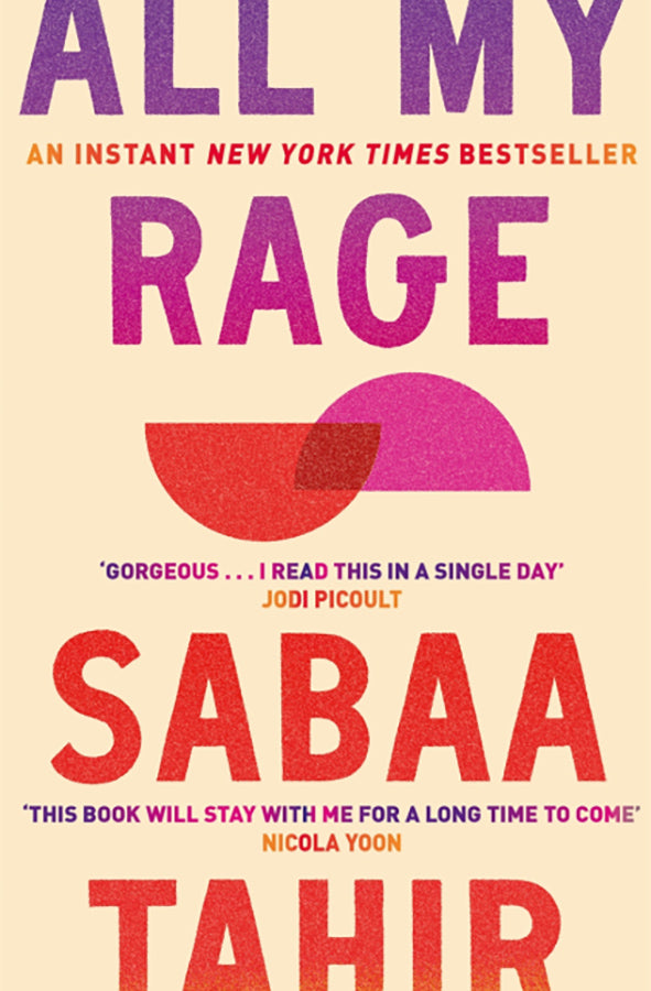 Book cover of All My Rage by Sabba Tahir at Wild and the Sage, Galle, Sri Lanka