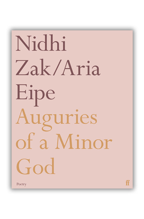 Book cover of Auguries of a Minor God by Nidhi Zak/Aria Eipe at Wild and the Sage, Galle, Sri Lanka