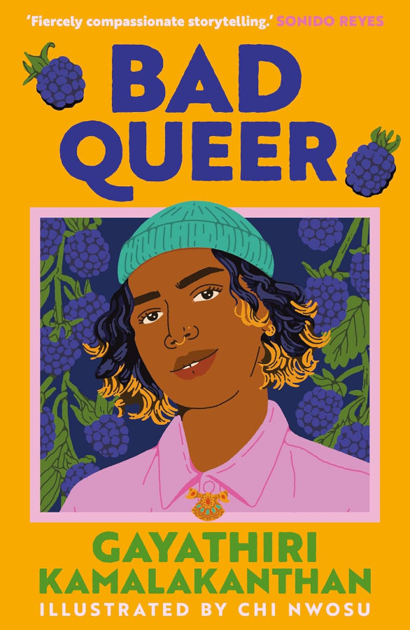 Book cover of Bad Queer by Gayathiri Kamalakanthan at Wild and the Sage, Galle, Sri Lanka
