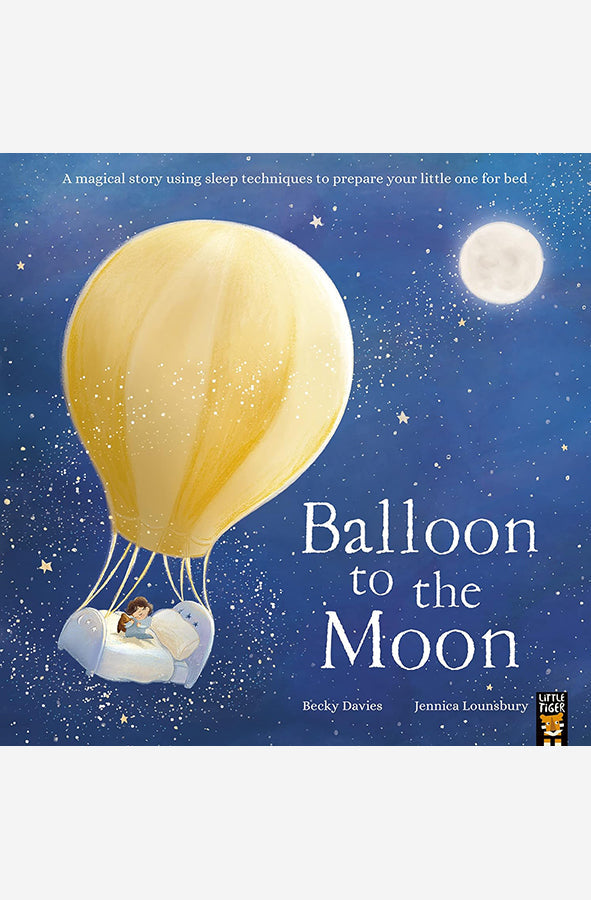 Book cover of Balloon to the Moon by Becky Davies at Wild and the Sage, Galle, Sri Lanka