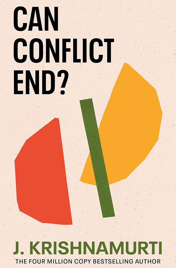 Book cover of Can Conflict End? by J. Krishnamurti at Wild and the Sage, Galle, Sri Lanka
