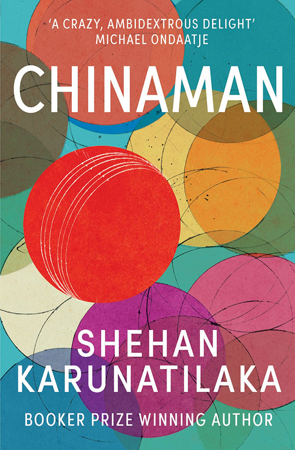 Book cover of Chinaman by Shehan Karunatilaka at Wild and the Sage, Galle, Sri Lanka