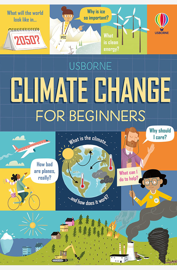 Book cover of Climate Crisis for Beginners by Andy Prentice at Wild and the Sage, Galle, Sri Lanka