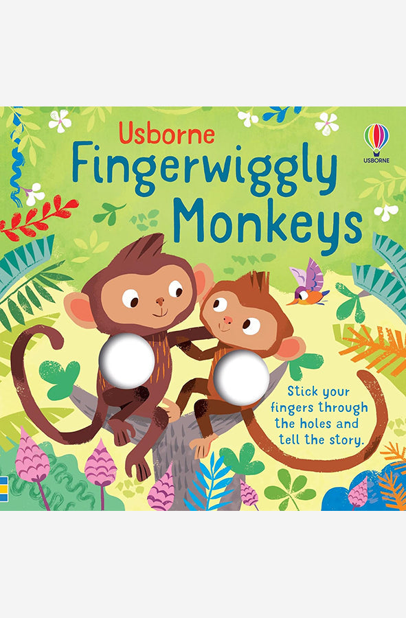 Book cover of Fingerwiggly Monkeys by Felicity Brooks at Wild and the Sage, Galle, Sri Lanka