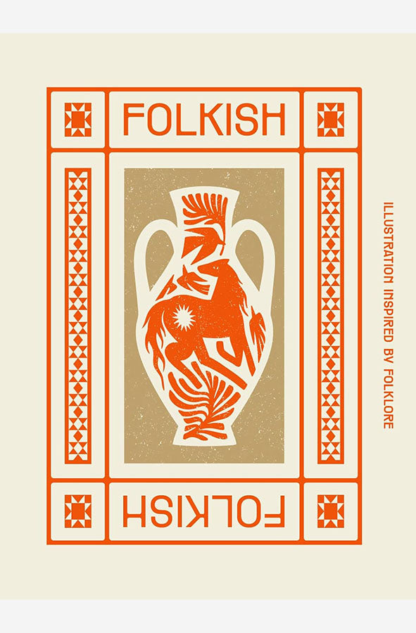 Book cover of Folkish: Illustrations Inspired by Folklore by Victionary at Wild and the Sage, Galle, Sri Lanka