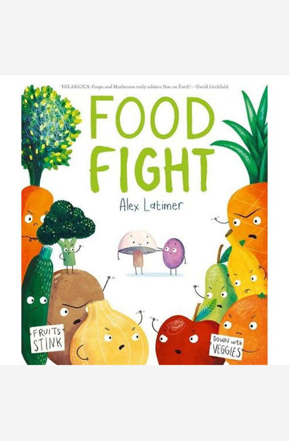 Book cover of Food Fight by Alex Latimer at Wild and the Sage, Galle, Sri Lanka