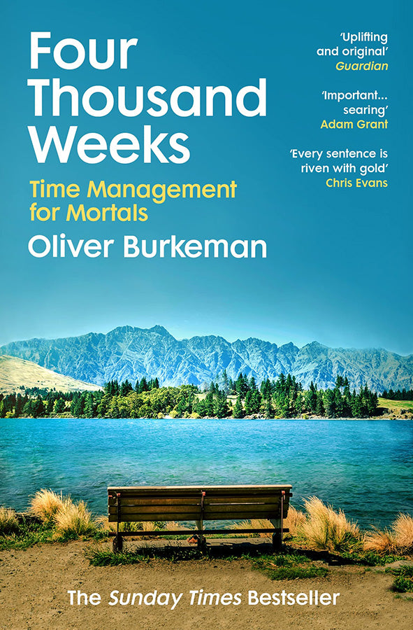 Book cover of Four Thousand Weeks by Oliver Burkeman at Wild and the Sage, Galle, Sri Lanka