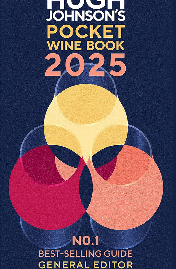 Book cover of Hugh Johnson's Pocket Wine Book 2025 by Margaret Rand at Wild and the Sage, Galle, Sri Lanka