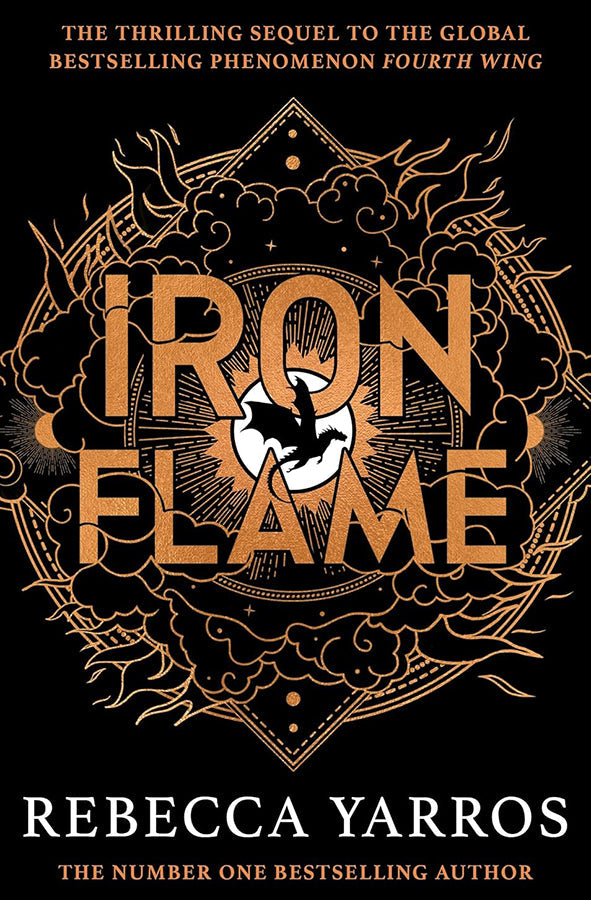 Book cover of Iron Flame by Rebecca Yarros at Wild and the Sage, Galle, Sri Lanka