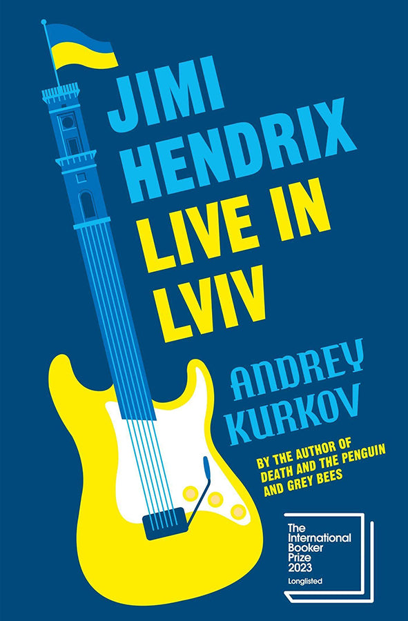 Book cover of Jimi Hendrix Live in Lviv by Andrey Kurkov at Wild and the Sage, Galle, Sri Lanka