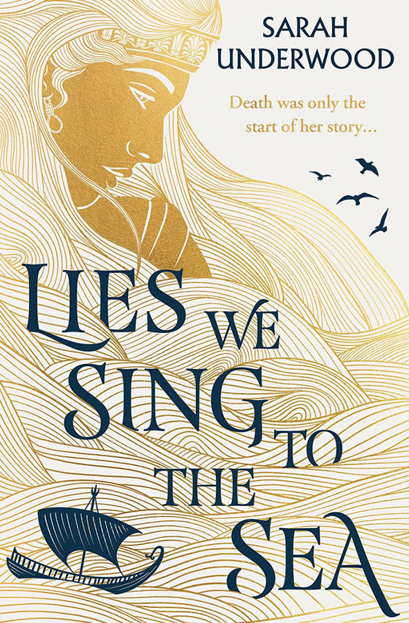 Book cover of Lies We Sing to the Sea by Sarah Underwood at Wild and the Sage, Galle, Sri Lanka