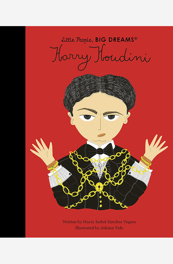 Book cover of Little People Big Dreams: Harry Houdini by Maria Isabel Sanchez Vegara, Juliana Vido at Wild and the Sage, Galle, Sri Lanka