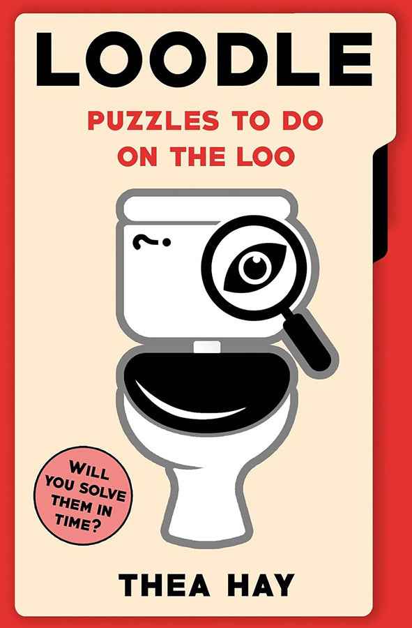Book cover of Loodle: Puzzles to do on the Loo by Thea Hay at Wild and the Sage, Galle, Sri Lanka