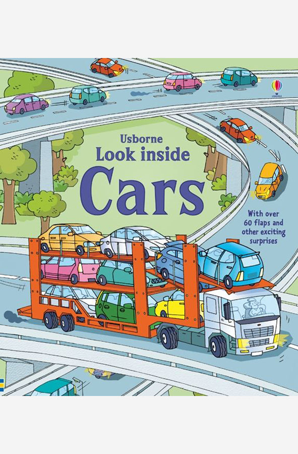 Book cover of Look Inside Cars by Rob Lloyd Jones at Wild and the Sage, Galle, Sri Lanka