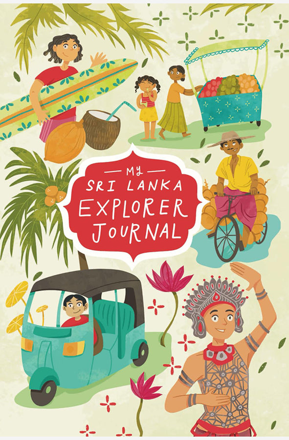 Book cover of My Sri Lanka Explorer Journal by Karen Edwards at Wild and the Sage, Galle, Sri Lanka
