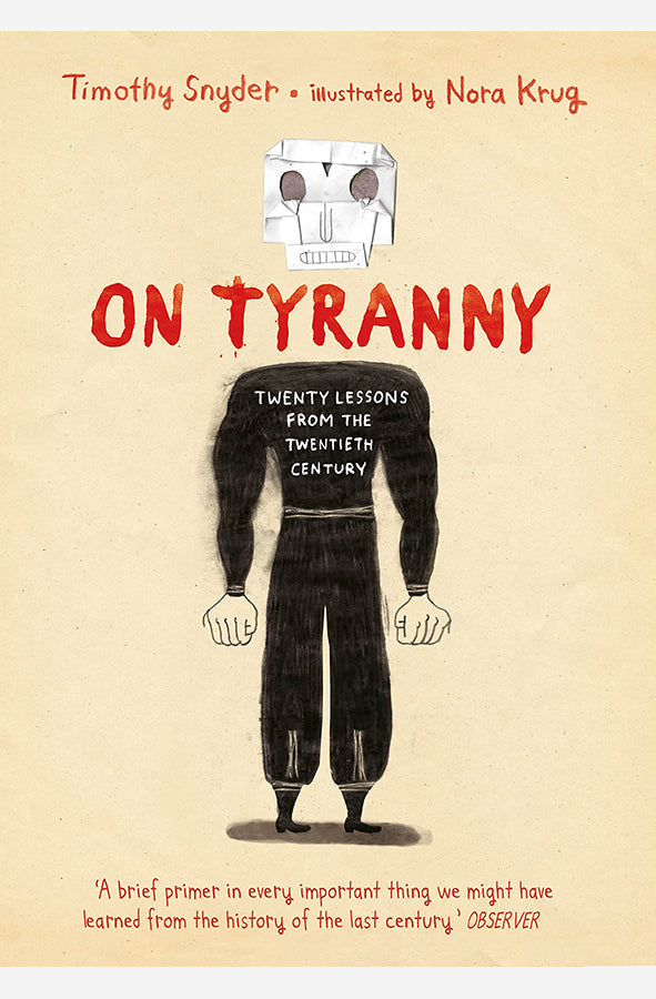 Book cover of On Tyranny - Graphic Edition by Timothy Snyder at Wild and the Sage, Galle, Sri Lanka