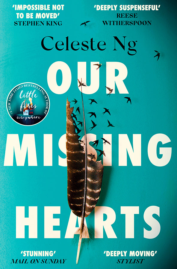 Book cover of Our Missing Hearts by Celeste Ng at Wild and the Sage, Galle, Sri Lanka