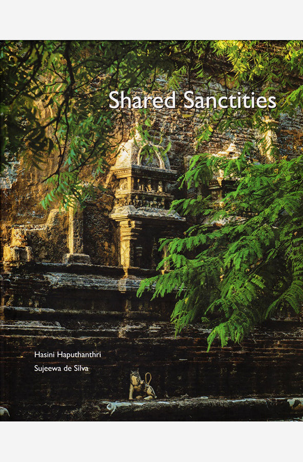 Book cover of Shared Sanctities by Hasini Haputhanthri at Wild and the Sage, Galle, Sri Lanka