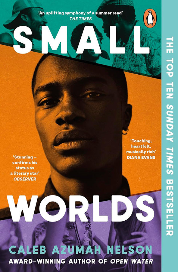 Book cover of Small Worlds by Caleb Azumah Nelson at Wild and the Sage, Galle, Sri Lanka