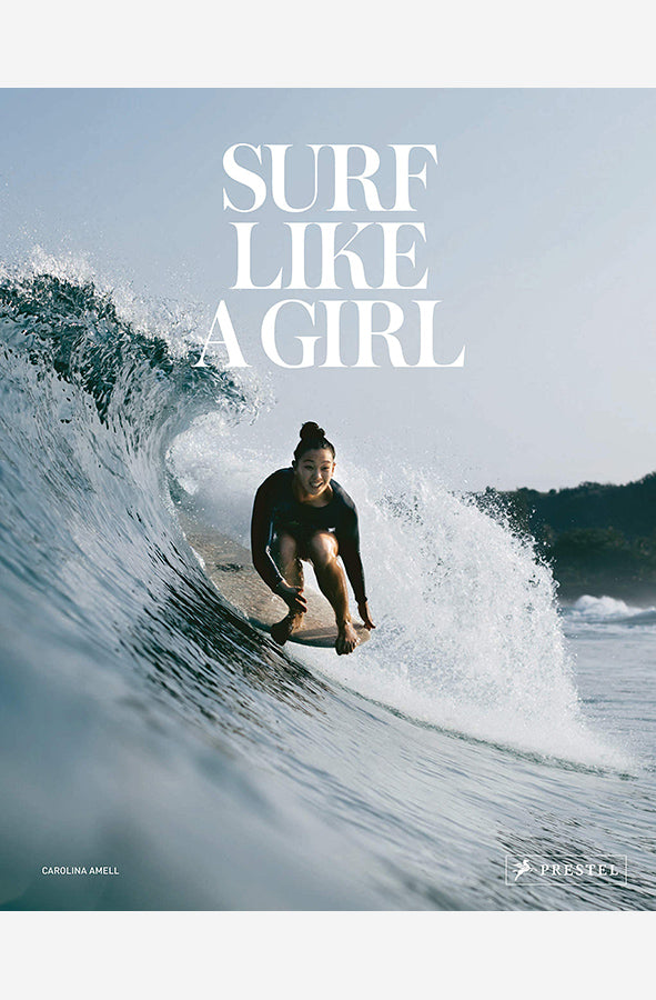 Book cover of Surf Like a Girl by Carolina Amell at Wild and the Sage, Galle, Sri Lanka