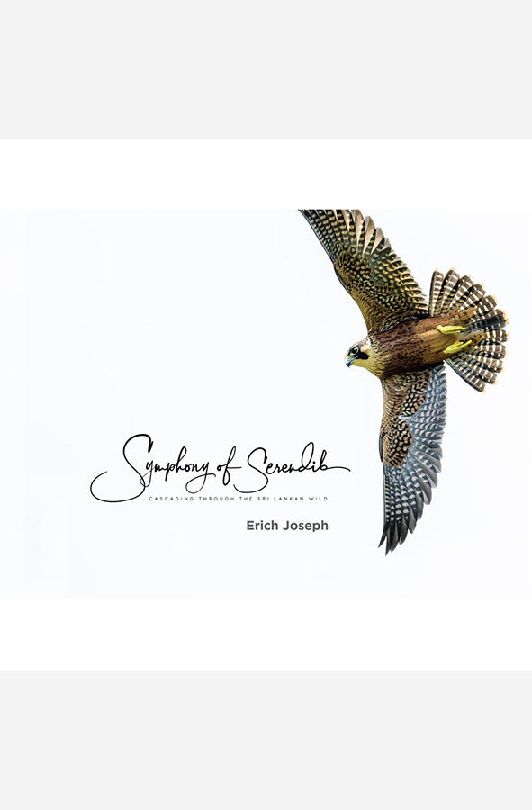Book cover of Symphony of Serendib: Cascading Through the Sri Lankan Wild by Erich Joseph at Wild and the Sage, Galle, Sri Lanka