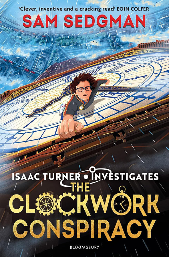 Book cover of The Clockwork Conspiracy by Sam Sedgman at Wild and the Sage, Galle, Sri Lanka