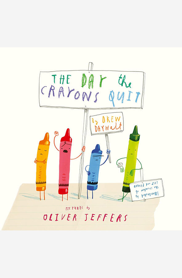 Book cover of The Day The Crayons Quit by Drew Daywalt at Wild and the Sage, Galle, Sri Lanka