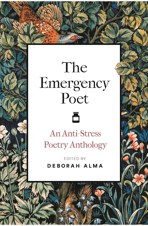 Book cover of `The Emergency Poet by Deborah Alma at Wild and the Sage, Galle, Sri Lanka
