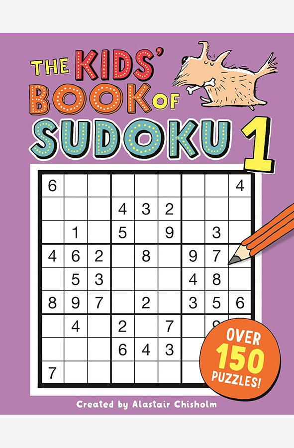 Book cover of The Kids' Book of Sudoku 1 by Alastair Chisholm at Wild and the Sage, Galle, Sri Lanka