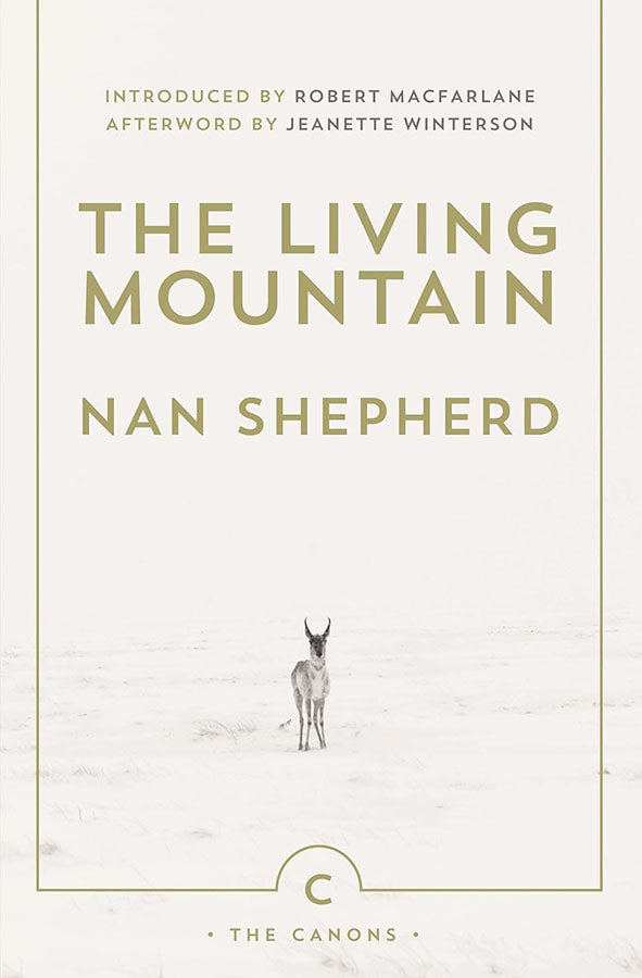 Book cover of The Living Mountain by Nan Shepherd at Wild and the Sage, Galle, Sri Lanka