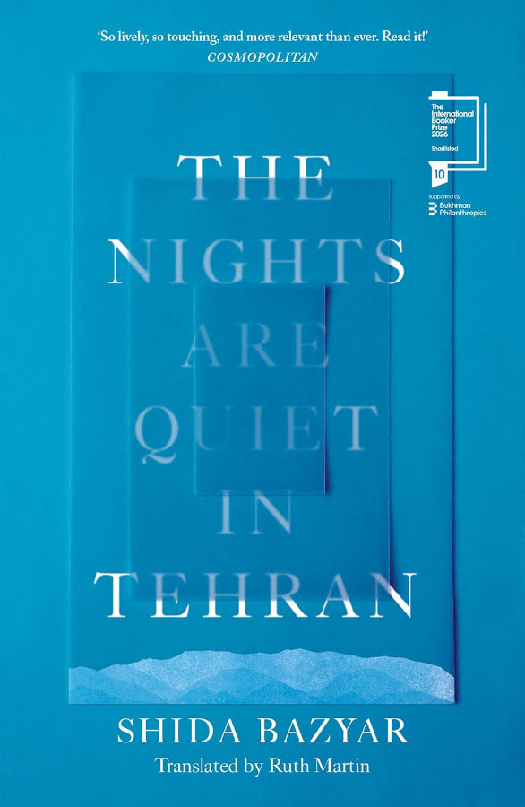 Book cover of The Nights Are Quiet in Tehran by Shida Bazyar at Wild and the Sage, Galle, Sri Lanka
