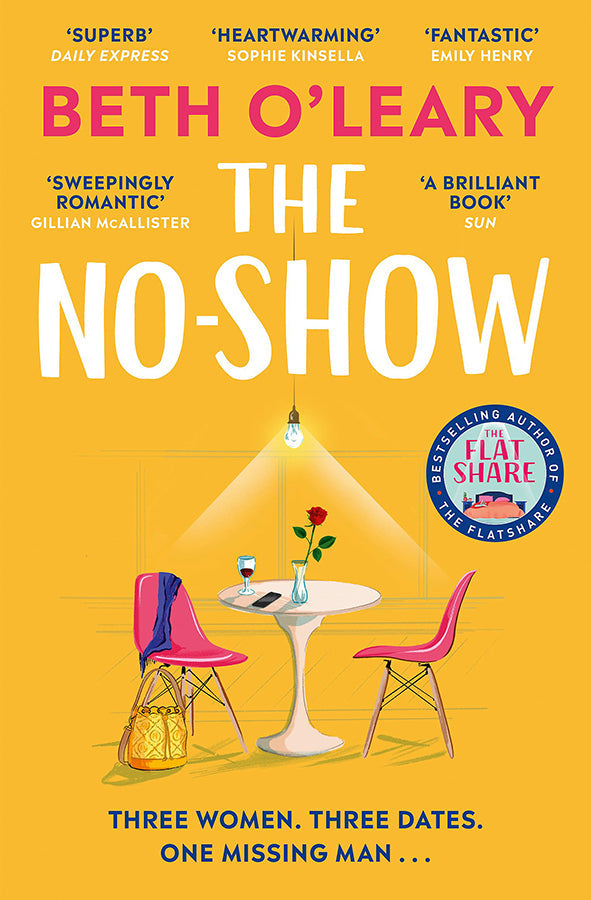 Book cover of The No Show by Beth O'Leary at Wild and the Sage, Galle, Sri Lanka