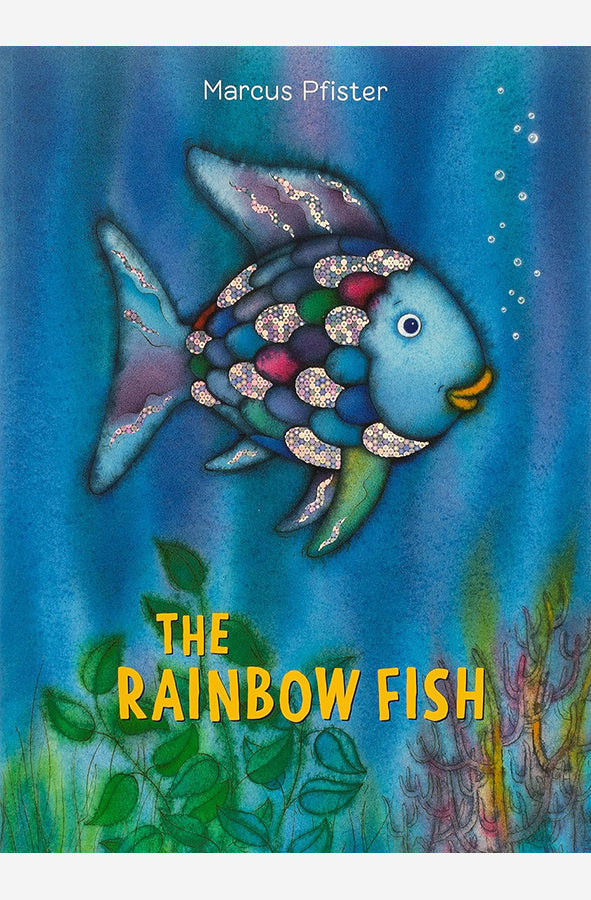 Book cover of The Rainbow Fish by Marcus Pfister at Wild and the Sage, Galle, Sri Lanka