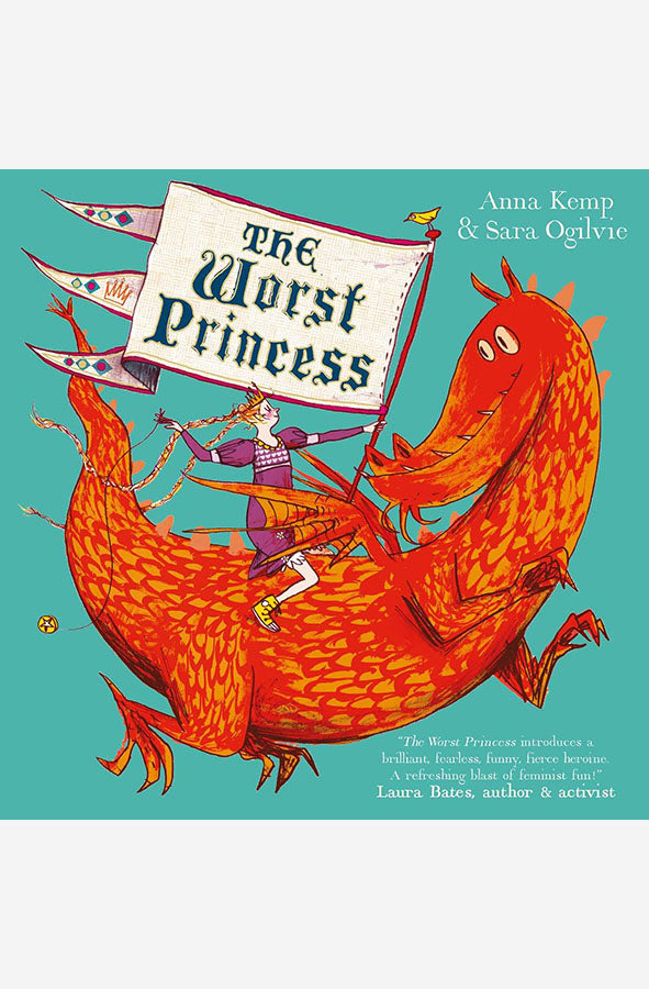 Book cover of The Worst Princess by Anna Kemp; illus. Sara Ogilvie at Wild and the Sage, Galle, Sri Lanka