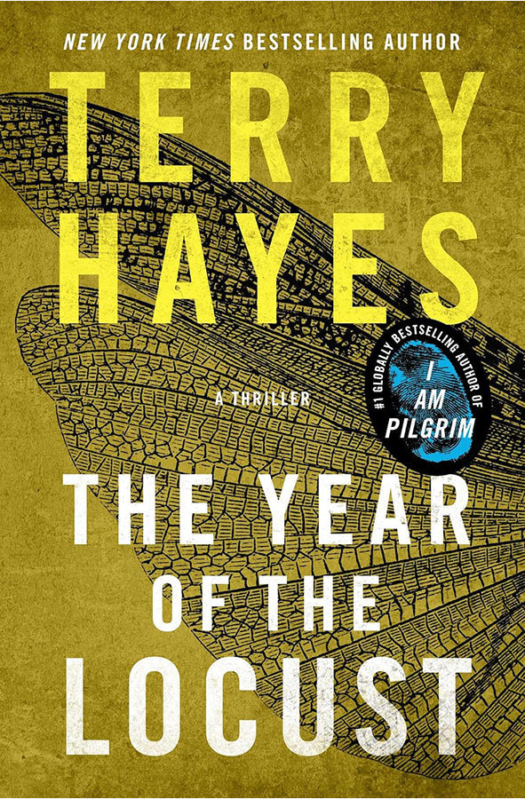 Book cover of The Year of the Locust by Terry Hayes at Wild and the Sage, Galle, Sri Lanka