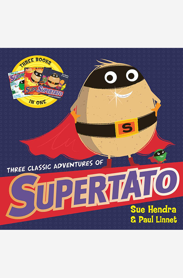 Book cover of Three Classic Adventures of Supertato by Paul Linnet at Wild and the Sage, Galle, Sri Lanka