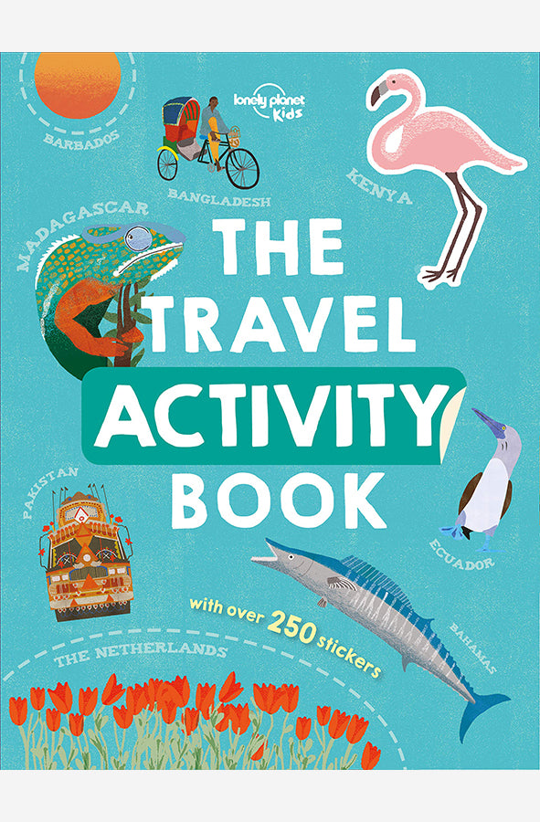 Book cover of Travel Activity Book by Lonely planet at Wild and the Sage, Galle, Sri Lanka