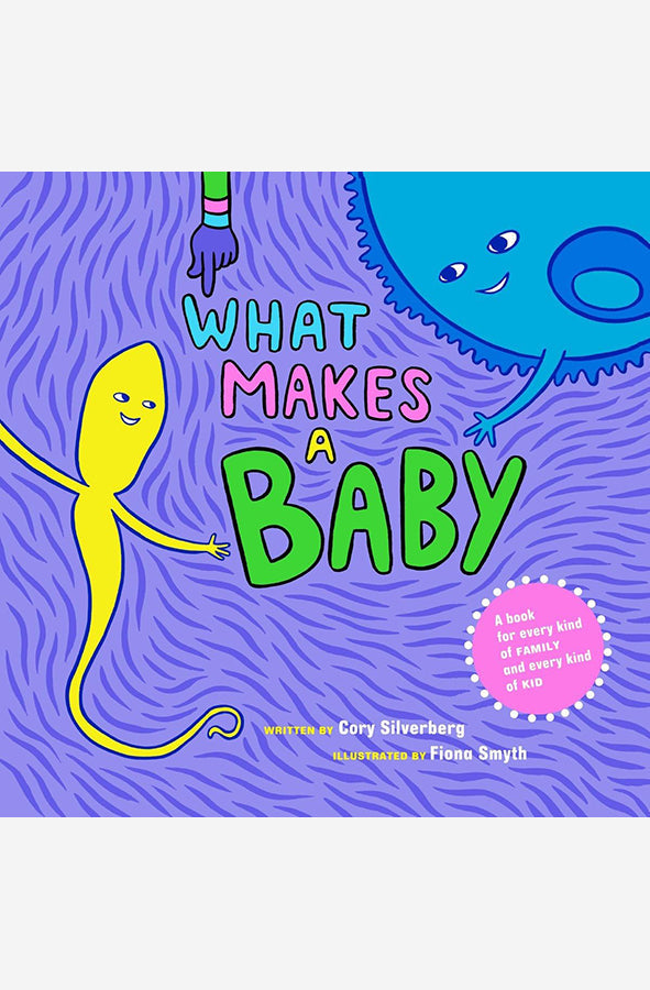 Book cover of What Makes a Baby by Cory Silverberg at Wild and the Sage, Galle, Sri Lanka