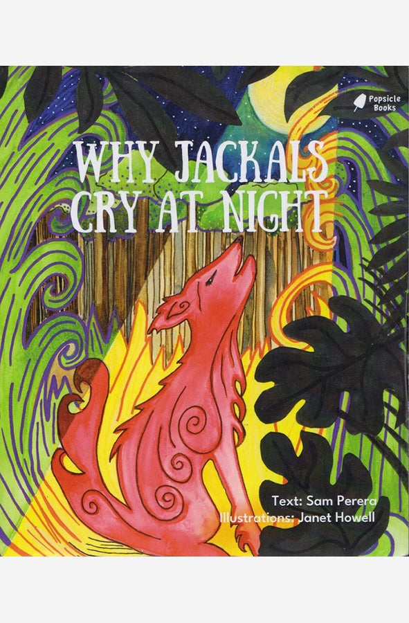 Book cover of Why Jackals cry at Night by Sam Perera at Wild and the Sage, Galle, Sri Lanka