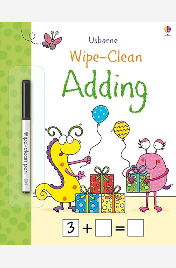 Book cover of Wipe-Clean Adding by Jessica Greenwell at Wild and the Sage, Galle, Sri Lanka