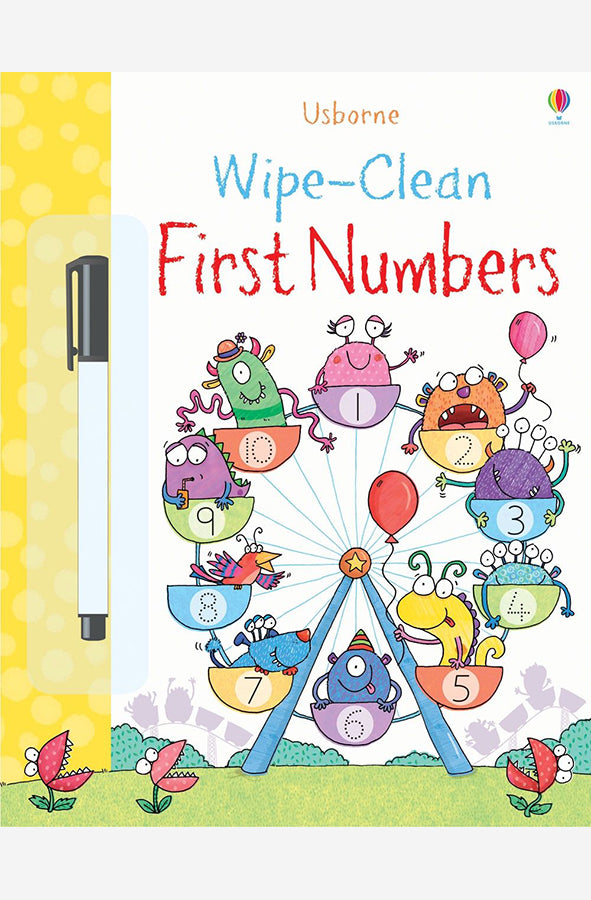 Book cover of Wipe Clean First Numbers by Jessica Greenwell at Wild and the Sage, Galle, Sri Lanka
