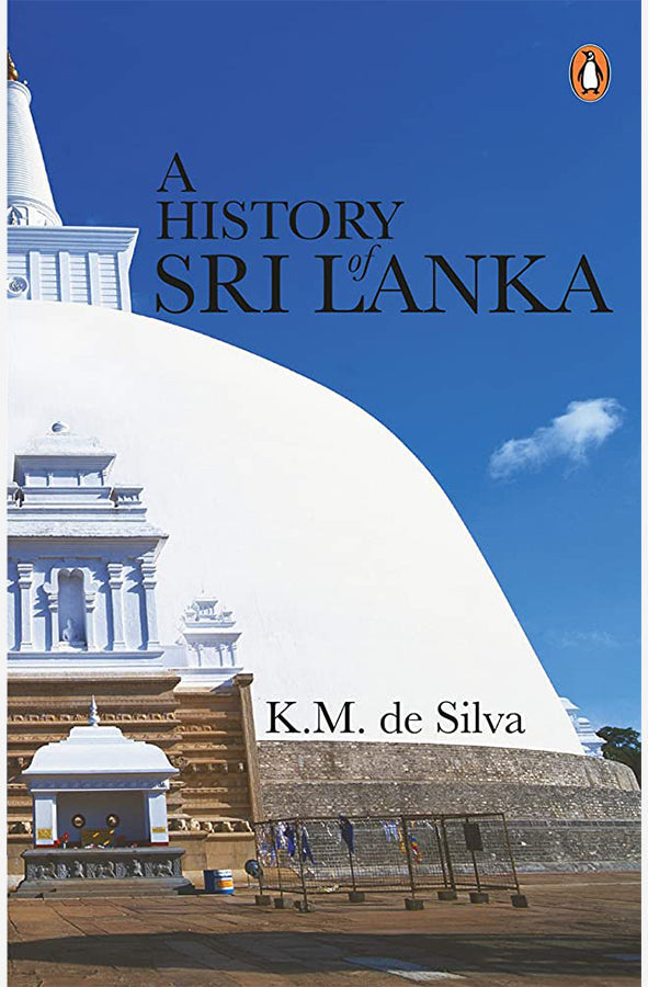 Book cover of A History of Sri Lanka by K.M. De Silva at Wild and the Sage, Galle, Sri Lanka