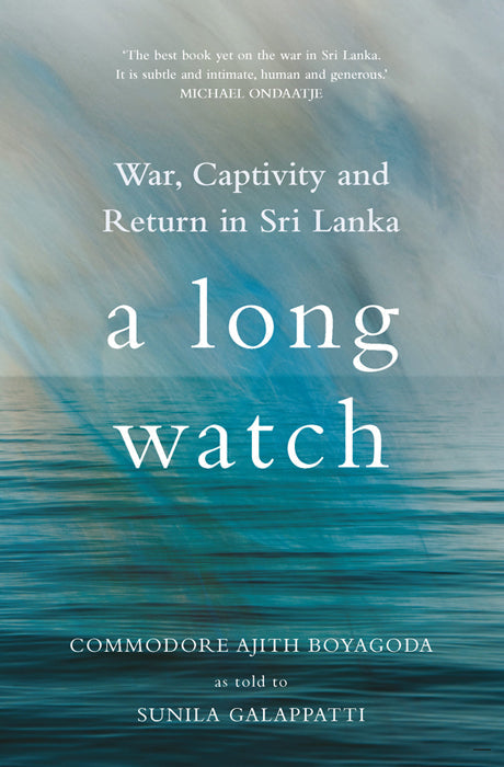 Book cover of A Long Watch by Ajith Boyagoda at Wild and the Sage, Galle, Sri Lanka